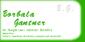 borbala gantner business card